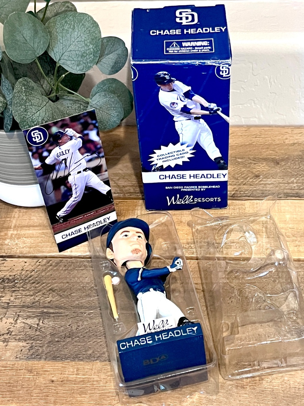 Chase Headley San Diego Padres Welk Resorts 2010 SGA Bobblehead & Card